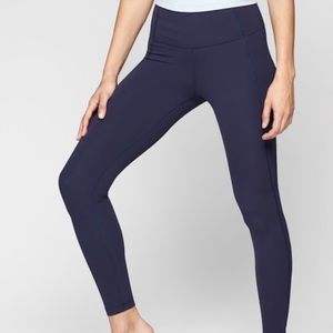 High Rise Navy Leggings